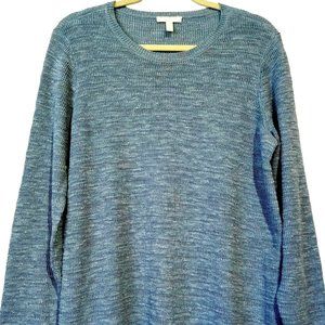 Eileen Fisher Tunic Sweater  Medium  Organic Linen/Cotton  Colonial Blue  VGC